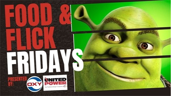 Food & Flick Shrek Banner