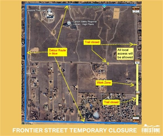 Frontier Street Closed Between Sable Avenue & Pine Cone Avenue