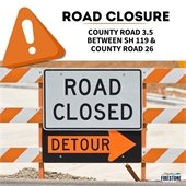 County Road 3.5 Temporary Closure