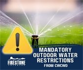 Mandatory Outdoor Water Restrictions