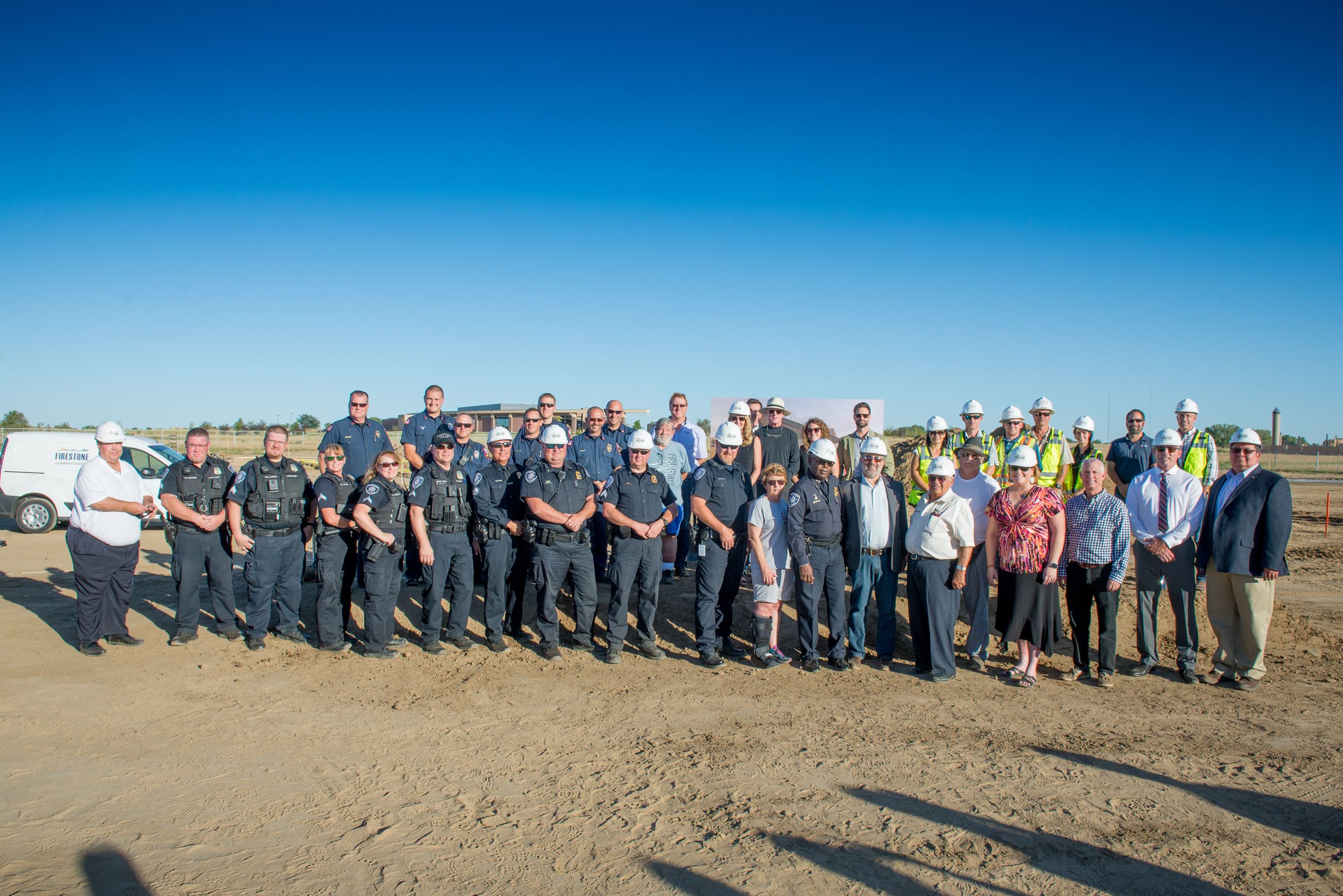 Firestone PD Groundbreaking Ceremony participants