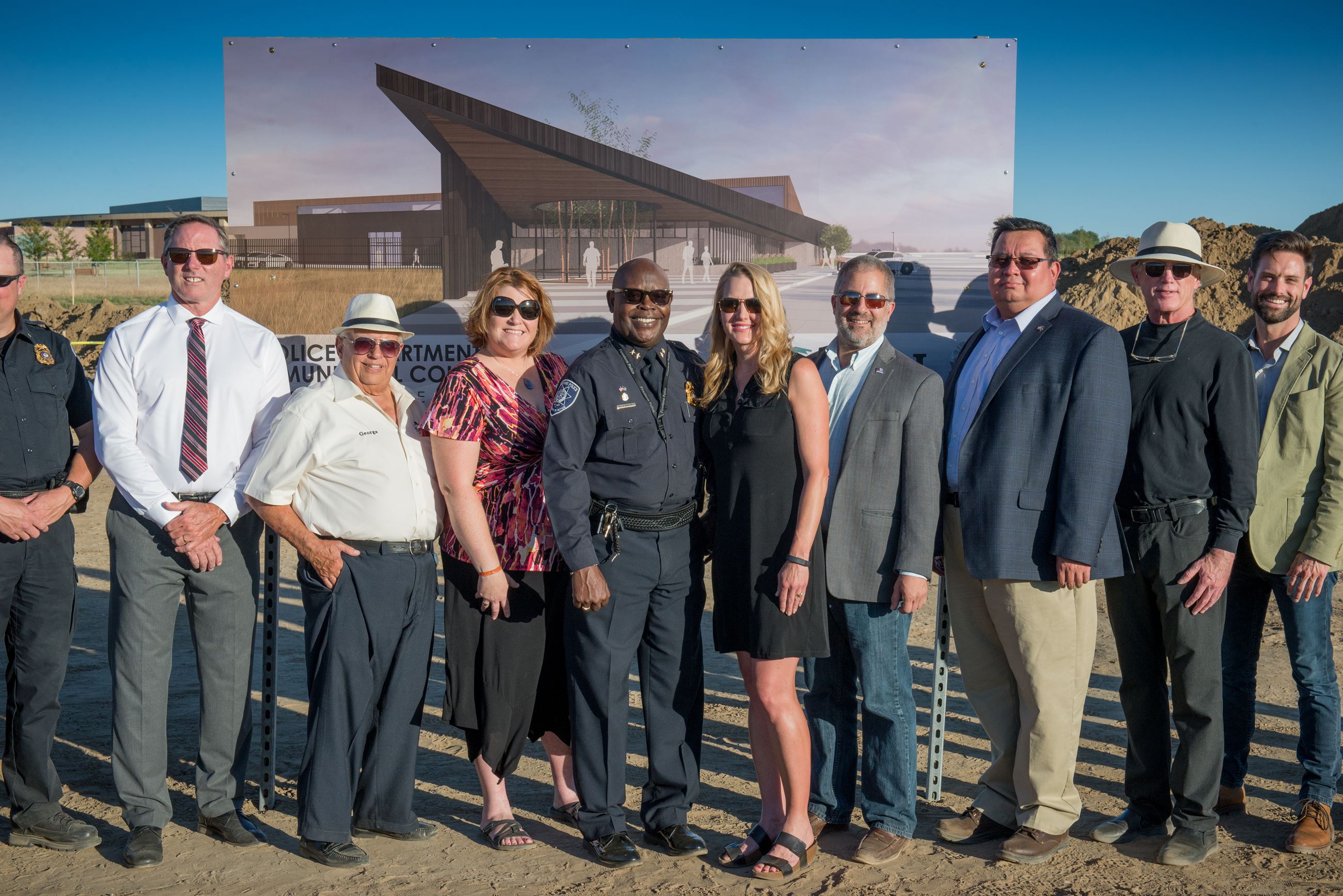 Firestone PD Groundbreaking Ceremony pic of Trustees
